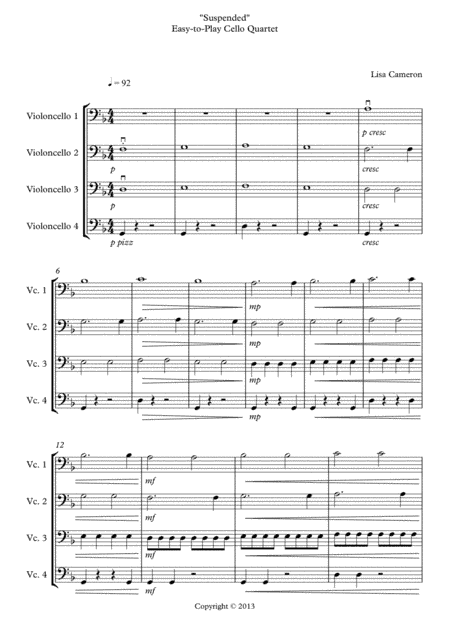 Suspended - Cello Quartet