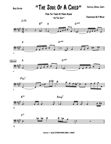 The Soul Of A Child (arr. Accubass)