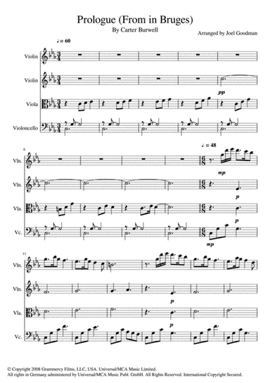 Prologue - Walking Bruges - Ray At The Mirror (arr. Joel Goodman)