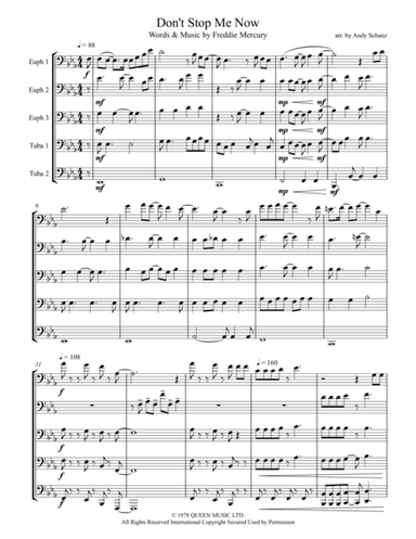 Don't Stop Me Now (arr. Andy Schanz)
