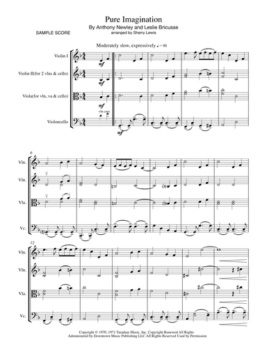 Pure Imagination (arr. Sherry Lewis Publishing)