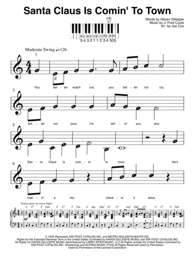 Santa Claus Is Comin' To Town (arr. Joe Cox)