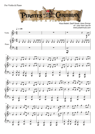 He's A Pirate (arr. Julia Yeon-Joo Oh)