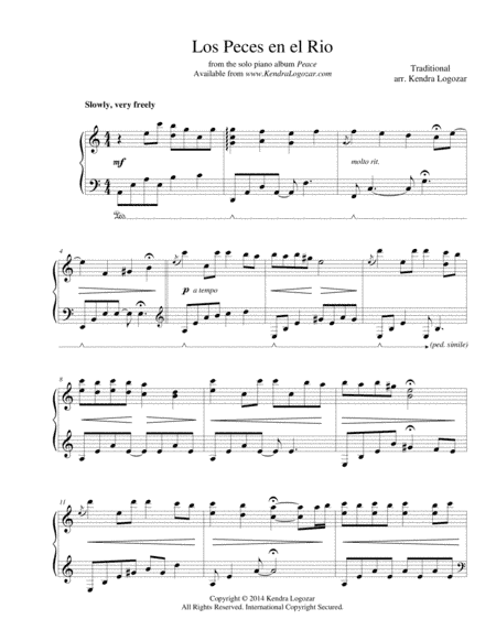 Los Peces en el Rio - Traditional Spanish Christmas/Holiday (arr. Kendra Logozar)