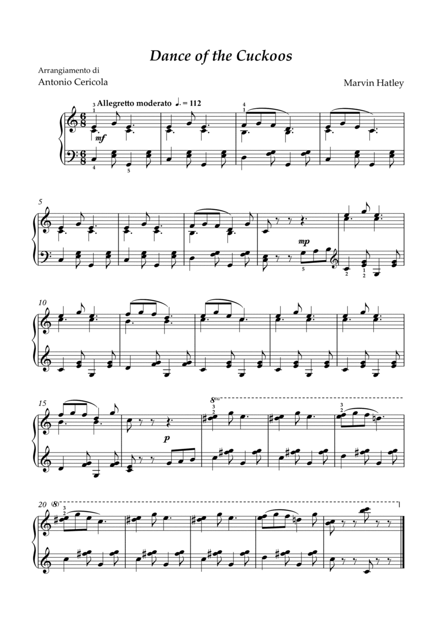 Dance Of The Cuckoos (arr. Antonio Cericola)