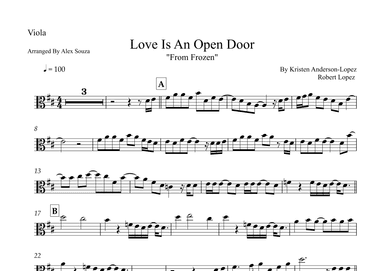 Love Is An Open Door (arr. Alex Souza)