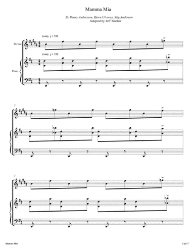 Mamma Mia (arr. Jeff Tincher)