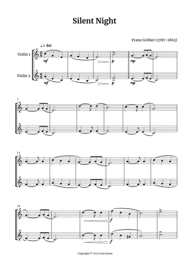 Silent Night (arr. Ivan Souza)