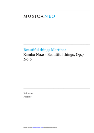 Zamba No.2-Beautiful things Op.7 No.6