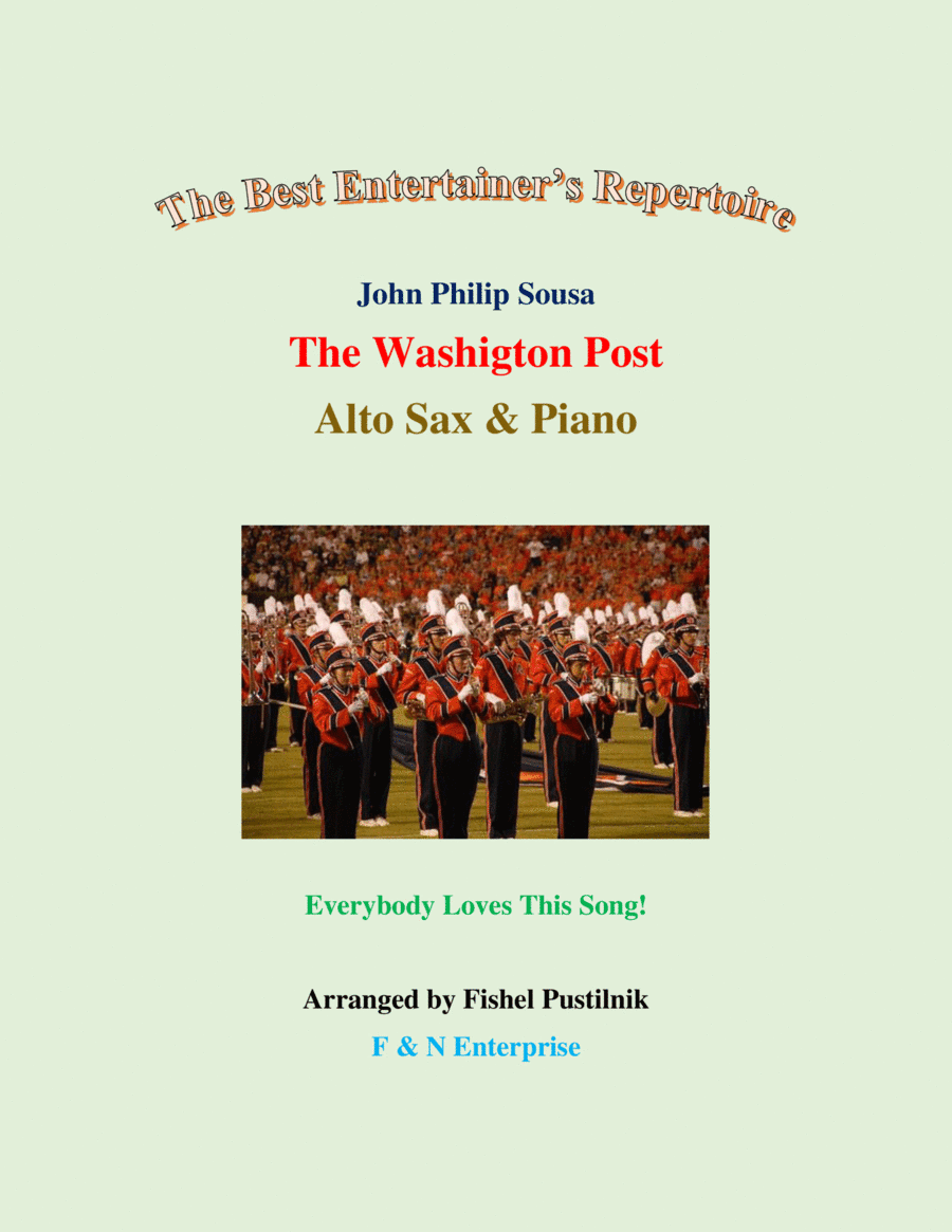 "The Washington Post"-Piano Background Track for Alto Sax and Piano-Video (arr. Fishel Pustilnik)