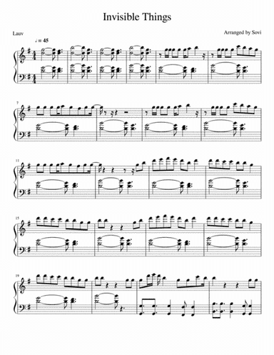 Invisible Things (arr. Sovi Hout)