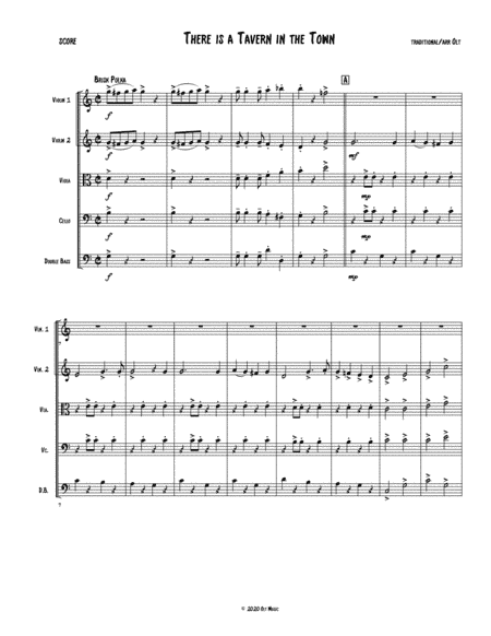 There is a Tavern in the Town (arr. Tim Olt)