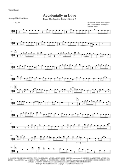 Accidentally In Love (arr. Alex Souza)