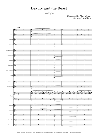 Beauty And The Beast Prologue (arr. Josh Fawn)