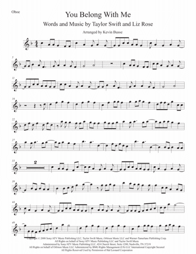 You Belong With Me (arr. Kevin Busse)