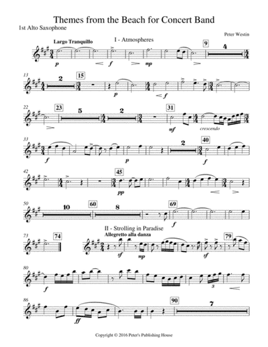 Themes from the Beach 1st Alto Saxophone