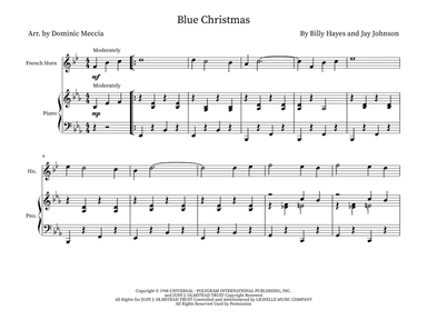 Blue Christmas (arr. Dominic Meccia)