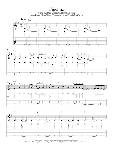 Pipeline (arr. Dennis McCorkle)