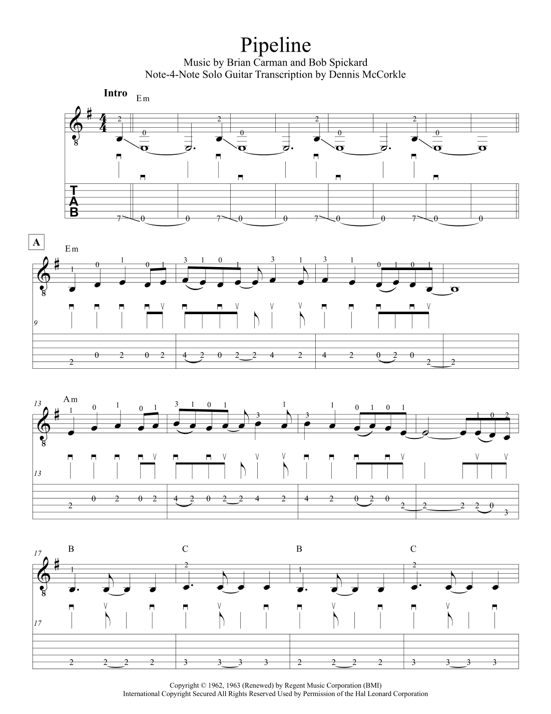 Pipeline (arr. Dennis McCorkle)