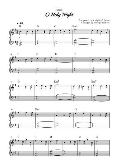 O Holy Night (arr. Rodrigo Faleiros)