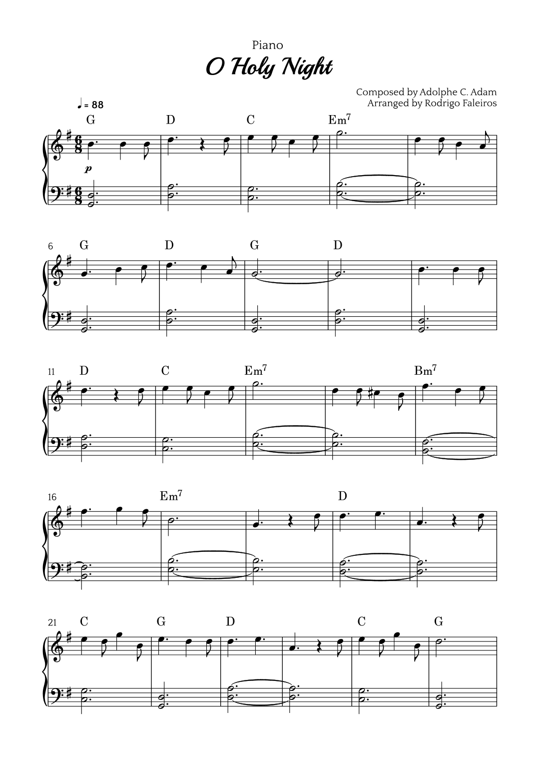 O Holy Night (arr. Rodrigo Faleiros)