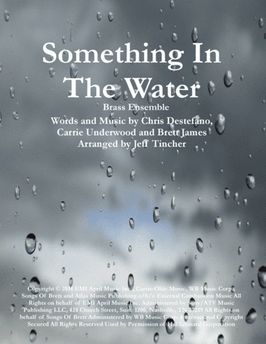 Something In The Water (arr. Jeff Tincher)