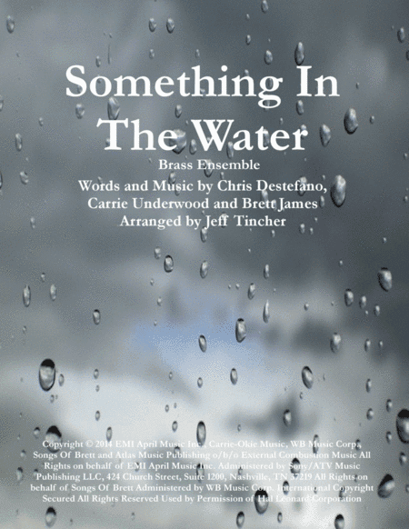 Something In The Water (arr. Jeff Tincher)