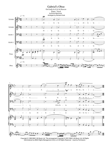 Gabriel's Oboe (arr. Richard Cook)