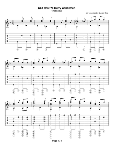 God Rest Ye Merry Gentlemen (arr. Steven King)