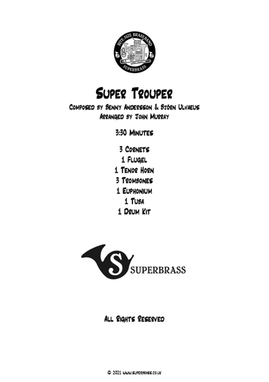 Super Trouper (arr. John Murray)