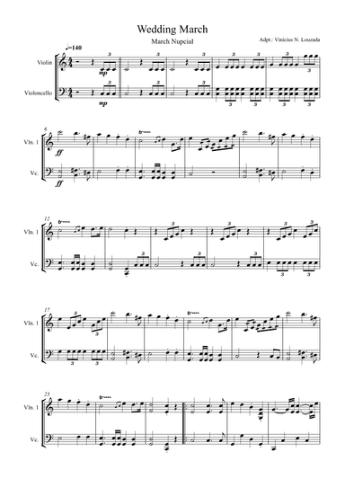 Wedding March (arr. Vinicius Louzada)
