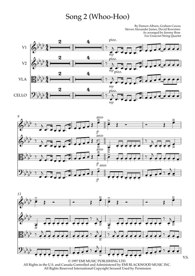 Song 2 (arr. Jeremy Bose)