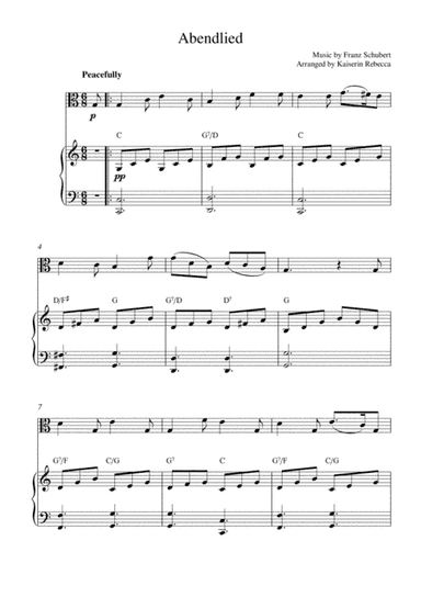 Abendlied (arr. Kaiserin Rebecca)
