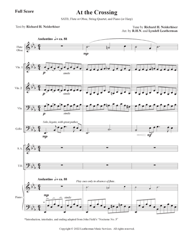 At the Crossing: Instrumental Score and Parts