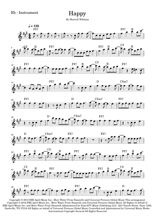 Happy (arr. Fabio Eduardo de Oliveira)