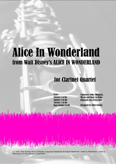 Alice In Wonderland from Walt Disney's ALICE IN WONDERLAND (arr. Oliver König)