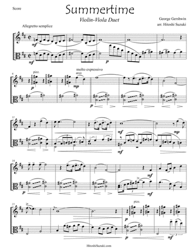 Summertime (arr. Hitoshi Suzuki)