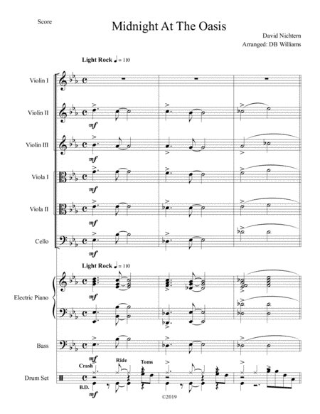 Midnight At The Oasis (arr. DB Williams)