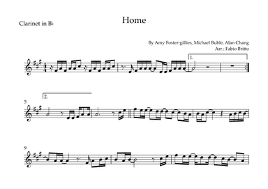 Home (arr. Fabio Britto)