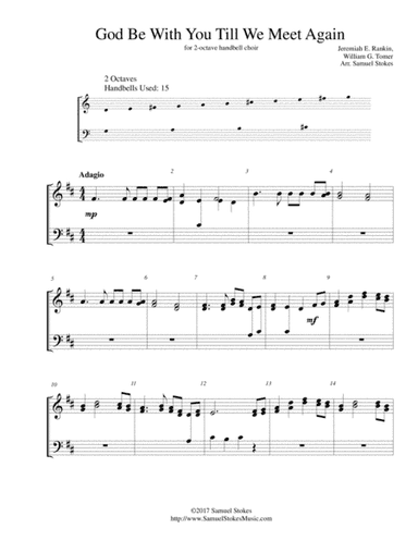 God Be with You till We Meet Again - for 2-octave handbell choir (arr. Samuel Stokes)