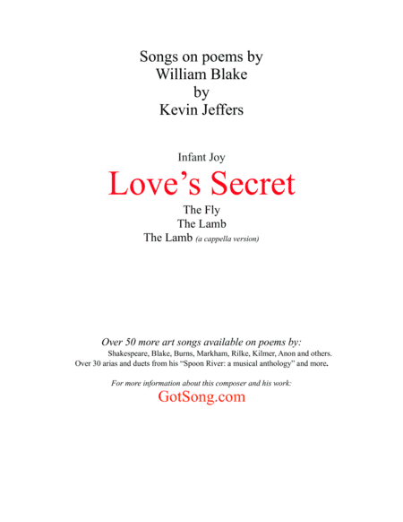 Love's Secret (poem by William Blake)