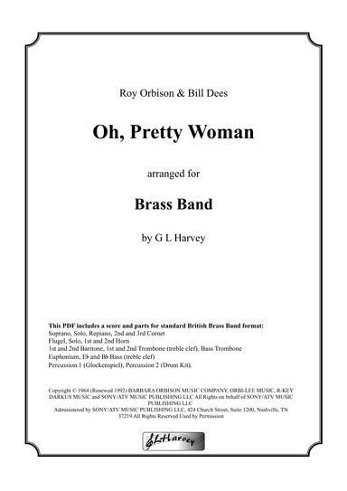 Oh, Pretty Woman (arr. G L Harvey)