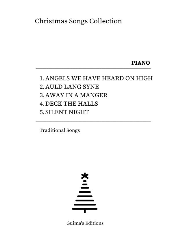 Christmas Songs Collection - Piano (arr. Guima's Editions)