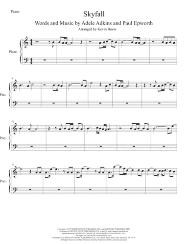 Skyfall (arr. Kevin Busse)