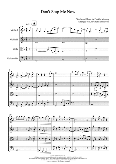 Don't Stop Me Now (arr. Krzysztof Słomkowski)