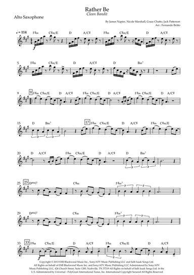 Rather Be (arr. Fernando Britto)