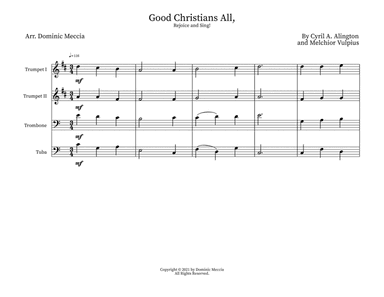 Good Christians All, Rejoice and Sing! (arr. Dominic Meccia)