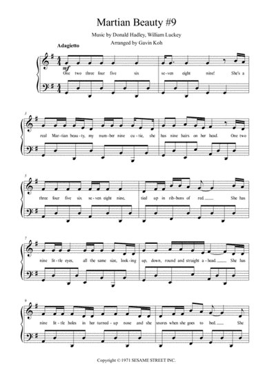 Martian Beauty #9 (arr. Gavin Koh)