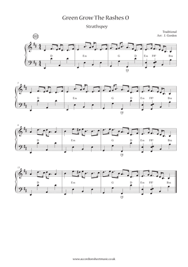 Green Grow The Rashes O (arr. Julia Gordon)