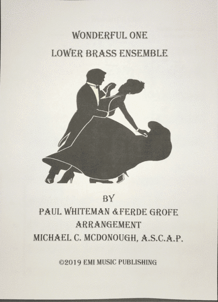 Wonderful One (arr. Michael C. McDonough A.S.C.A.P.)